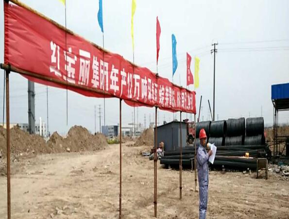 江苏分公司承建的红宝丽泰兴环氧丙烷项目开工