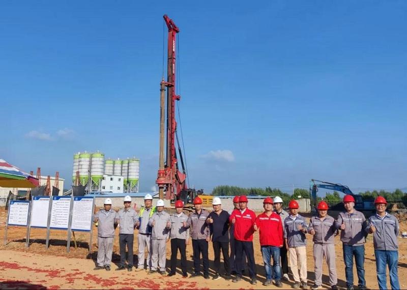 华南分公司桂平市垃圾焚烧发电项目首根桩基开始施工