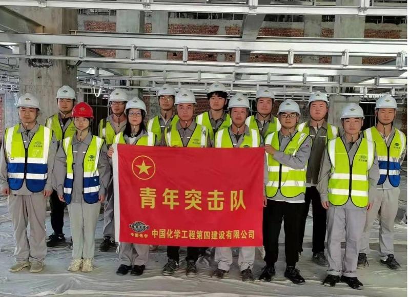青年力量助推粤海食品项目百日攻坚