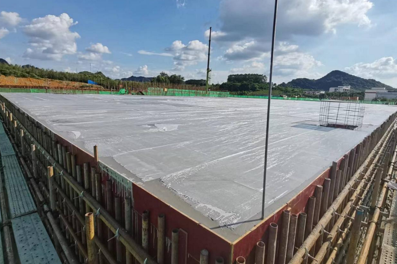 市政公司中泰崇左产业园供水工程清水池二完成主体施工