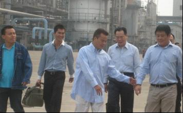 张国荣考察公司山西建滔万鑫达施工现场