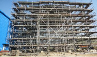 第一直属分公司完成大鹏天然气新建车间主体工程