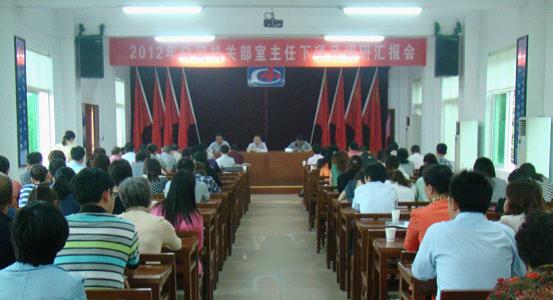 公司开展机关部室主任下项目调研活动