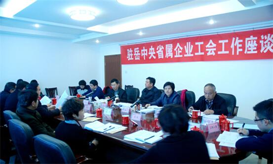 驻岳中央省属企业工会工作座谈会在公司召开