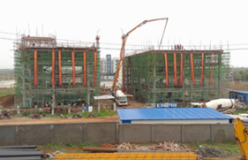 内蒙古分公司承建的合能燃气项目生活设施顺利封顶