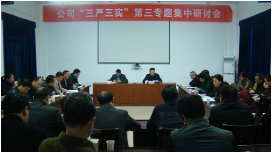 公司召开“三严三实”第三专题集中研讨会