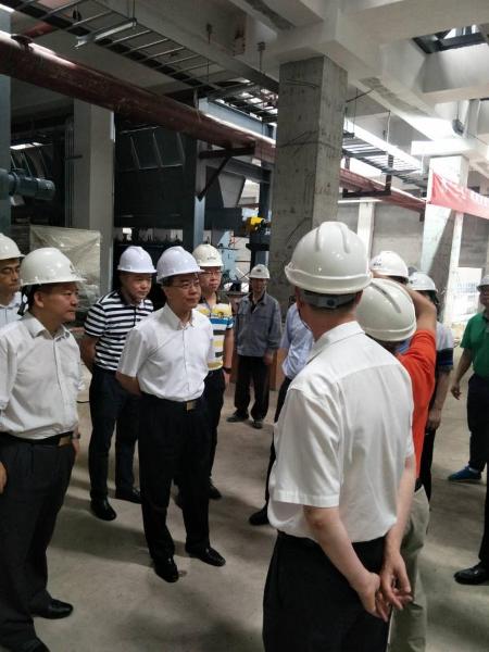 广东省副省长林少春考察华南分公司承建的猎德污泥工程