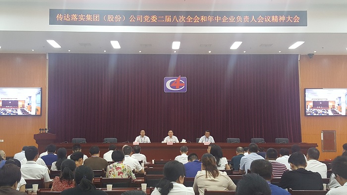 公司积极传达落实集团（股份）公司党委二届八次全会 和年中企业负责人会议精神
