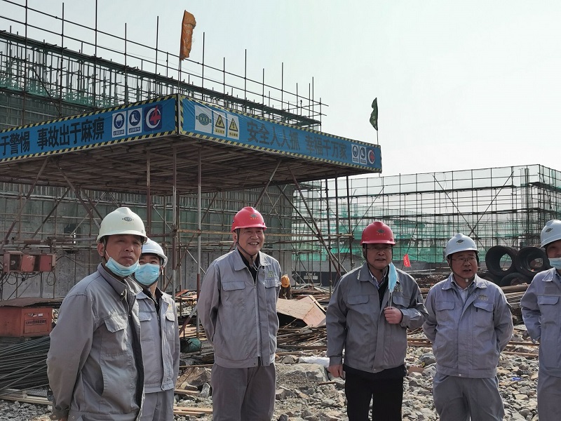 胡流芳到公司舟山浙石化二期项目检查指导工作