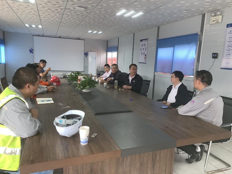 胡流芳到华北分公司天津阿克苏项目检查指导工作