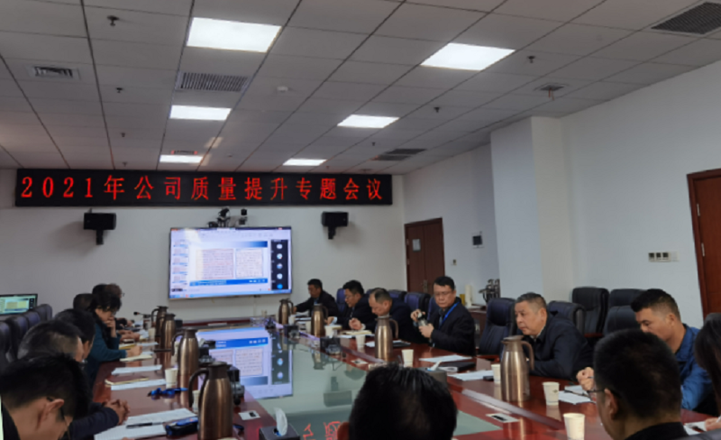 公司召开2021年质量提升专题会议