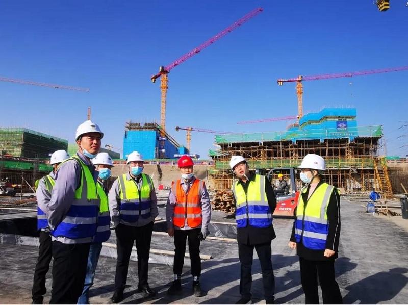 赵亮到西部分公司和华东分公司丝路科创谷项目检查指导工作