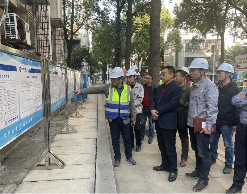 叶建国带队督查公司岳阳中心城区污水项目