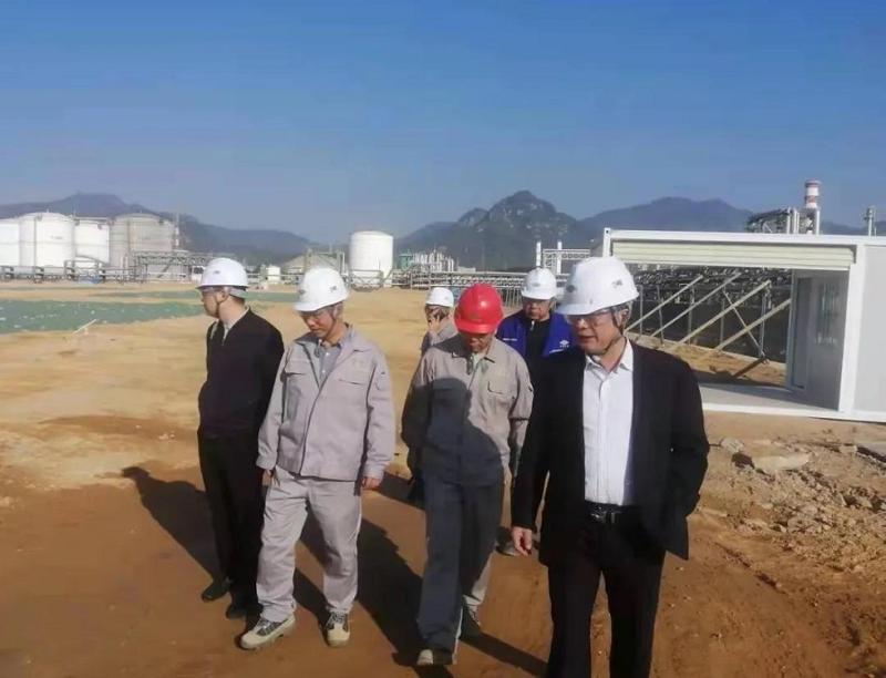 胡流芳到华南分公司惠州科莱恩新材料项目检查指导工作