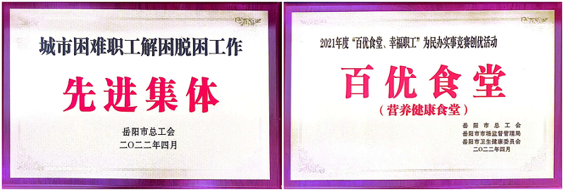 公司工会荣获多项省级市级荣誉