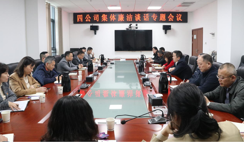 公司纪委对机关部室正副主任开展集体廉洁谈话