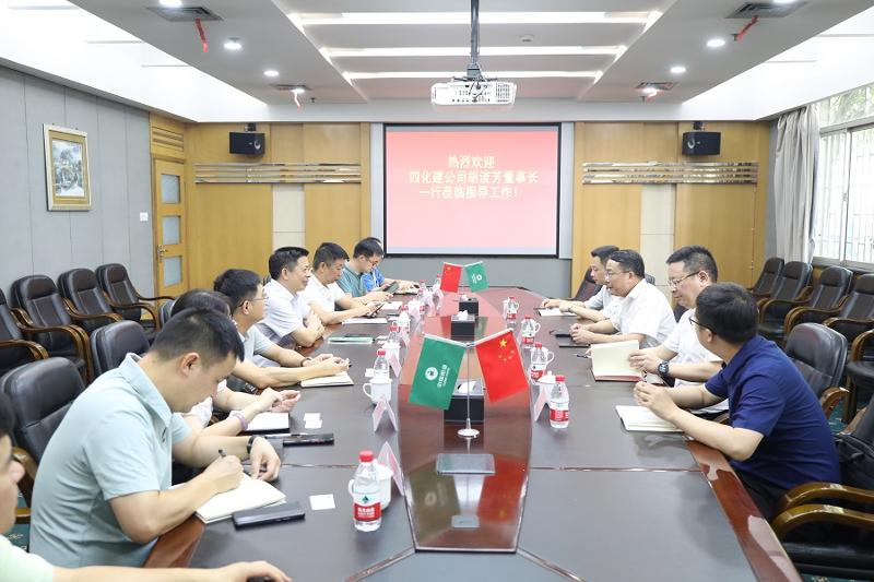 胡流芳与泰格林纸集团董事长叶蒙举行会谈