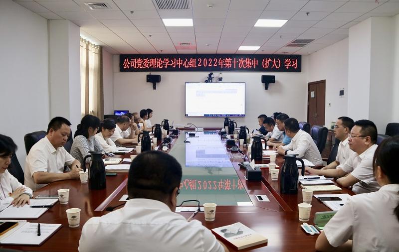 公司党委理论学习中心组举行第十次集中（扩大）学习