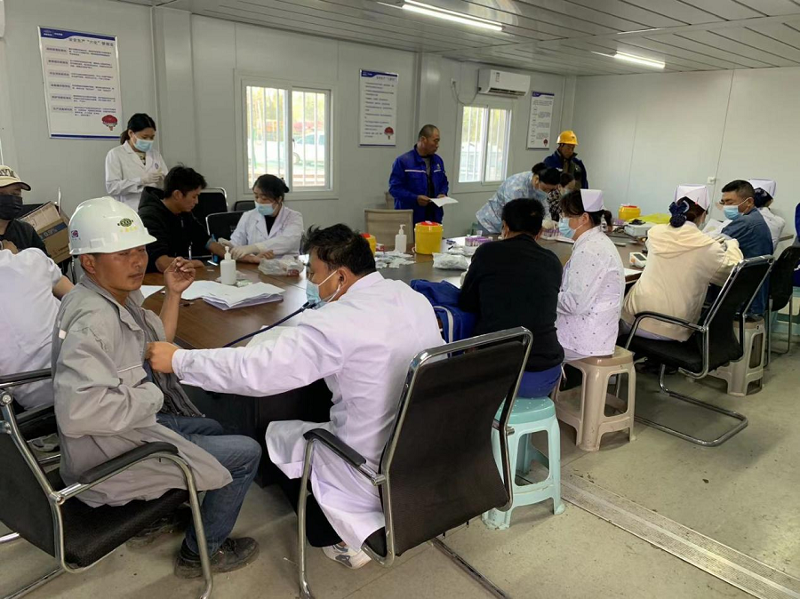 华北公司日照项目部开展“心系职工送健康、爱心体检暖人心”活动