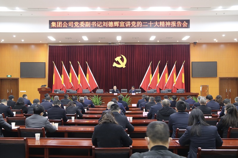 集团公司党委副书记刘德辉到公司宣讲党的二十大精神