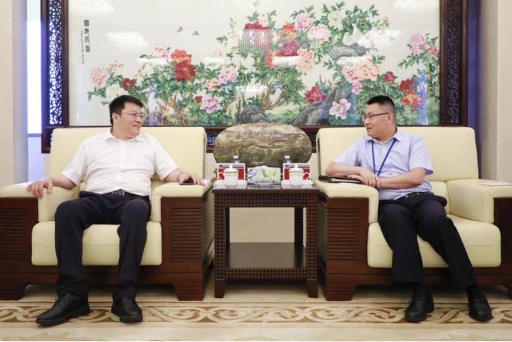 赵亮拜访中国五环公司总经理赵涛