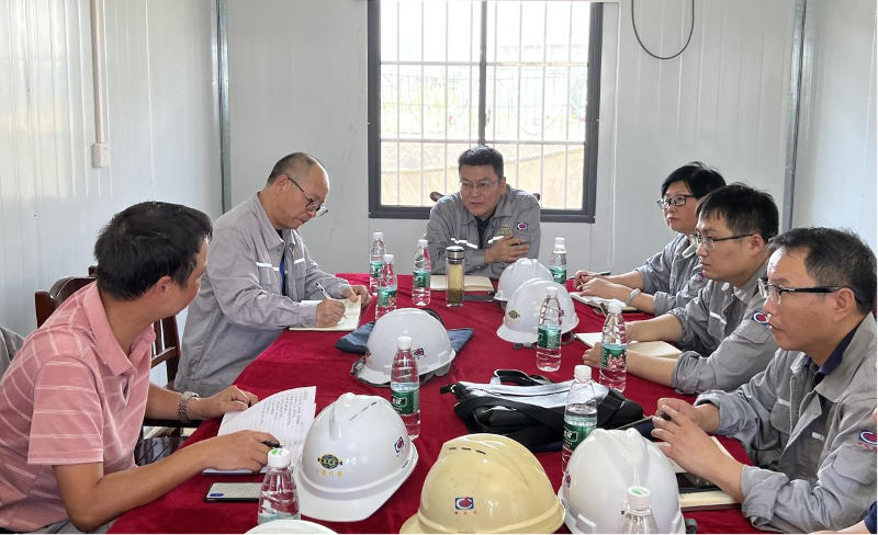 赵亮到中南公司云溪片区公共管廊项目调研