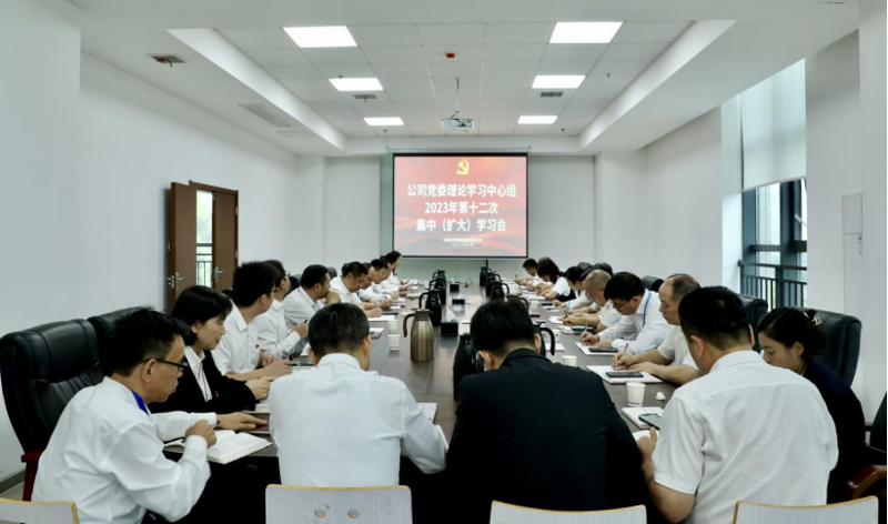 公司党委举行理论学习中心组2023年第十二次集中（扩大）学习