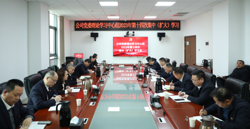 公司党委举行理论学习中心组2023年第十四次集中（扩大）学习