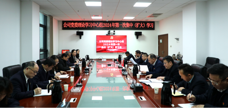 公司党委举行理论学习中心组2024年第一次集中（扩大）学习