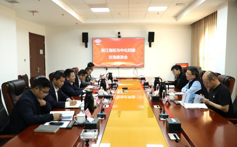 赵亮会见海拓环境公司总经理许海亮
