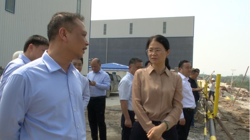 邱虹到公司岳阳乙烯项目场平工程现场调度项目建设