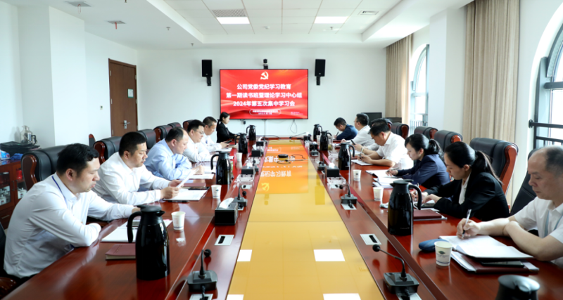 公司党委举行党纪学习教育第一期读书班暨理论学习中心组2024年第五次集中学习