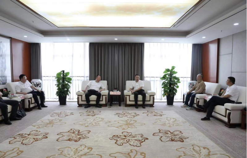 周鸿与湖南轻盐集团党委副书记、副董事长、总经理李志勇举行会谈
