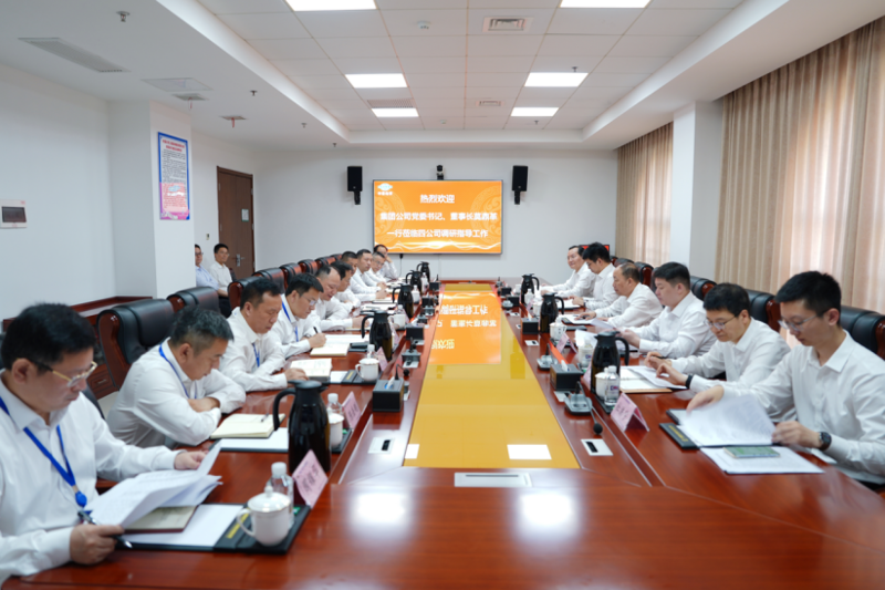 莫鼎革到公司调研指导工作