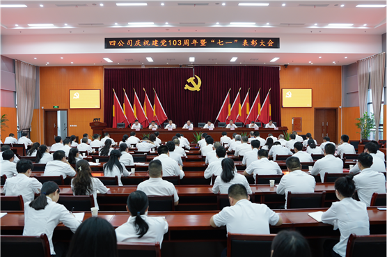 公司召开庆祝建党103周年暨“七一”表彰大会