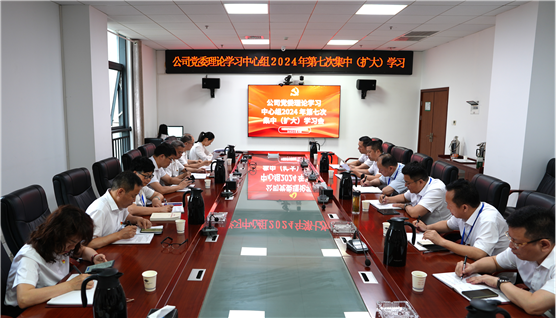 公司党委举行理论学习中心组2024年第七次集中（扩大）学习