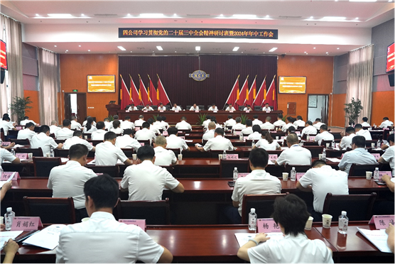 公司召开学习贯彻党的二十届三中全会精神研讨班暨2024年中工作会议