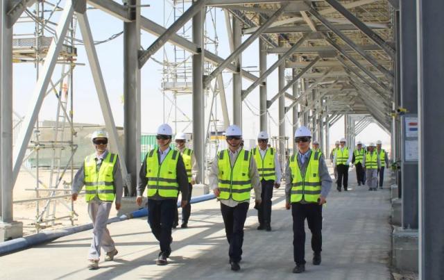 莫鼎革到沙特在建项目调研指导工作