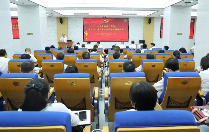 公司党委召开学习贯彻党的二十届三中全会精神宣讲报告会