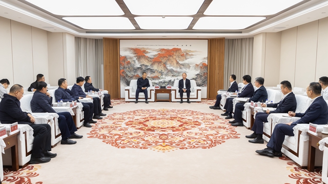 莫鼎革会见渭南市委副书记、市长陈晓勇