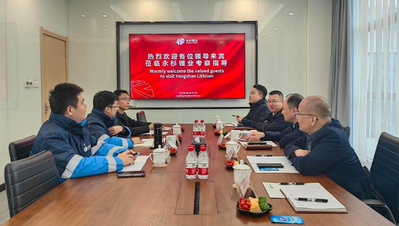 周鸿拜访湖南永杉锂业有限公司董事长杨峰