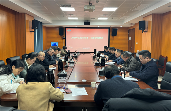公司党委与纪委召开2024年全面从严治党专题会商会