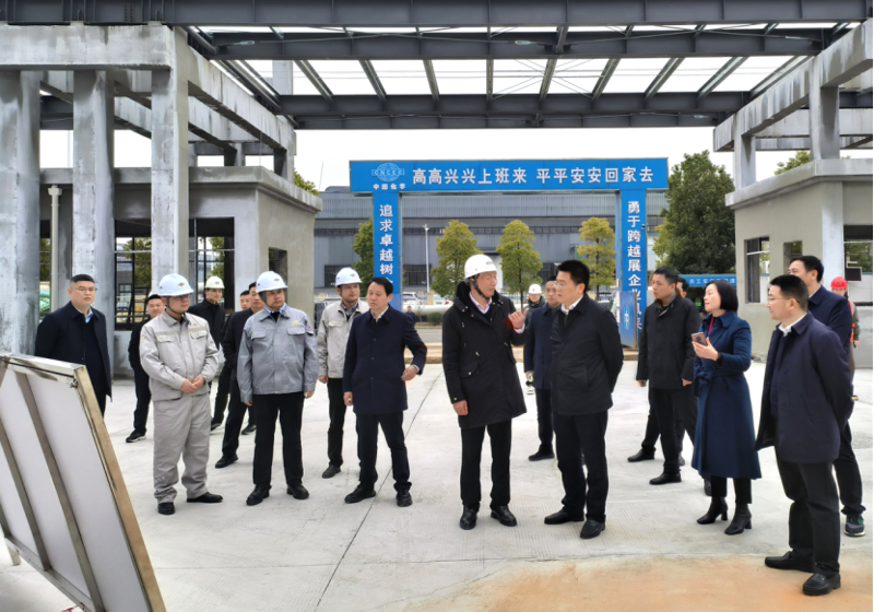 肖湘晖到建筑工程公司科伦、湘盛福诺项目调研