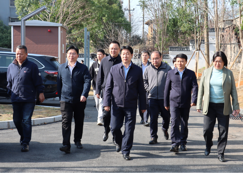 李挚到中国化学四化建承建的梅溪桥泵站项目调研