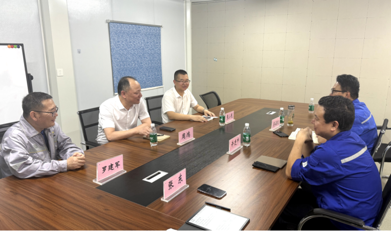 周鸿与湖北徽阳新材料有限公司董事长许进冲举行会谈