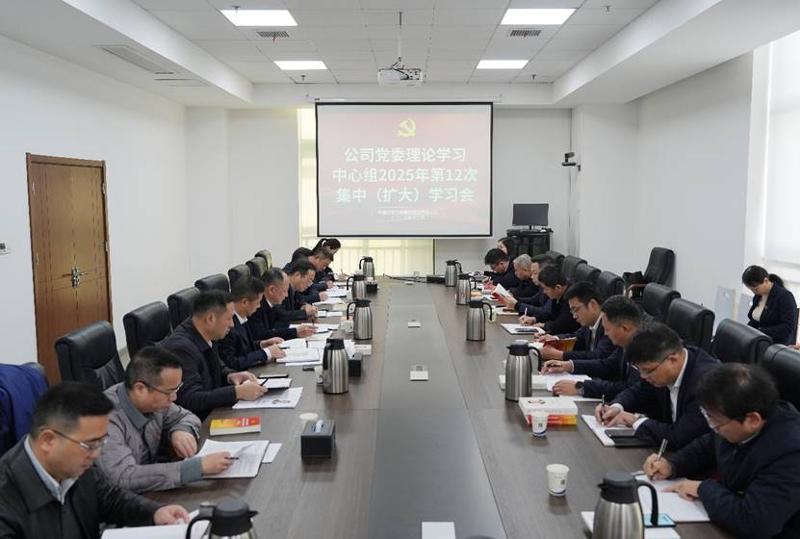 中国化学工程四化建党委理论学习中心组举行2025年第12次集中（扩大）学习