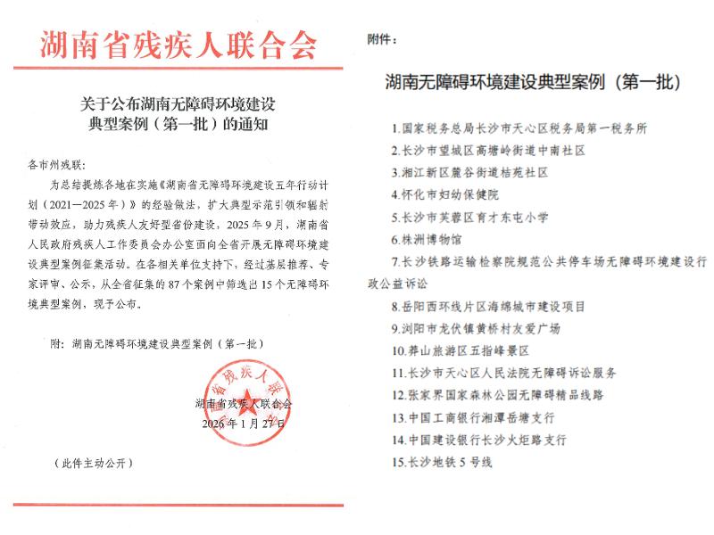 品牌赋能 载誉远航⑭ | 四化建岳阳西环线片区海绵城市建设项目入选湖南无障碍环境建设典型案例