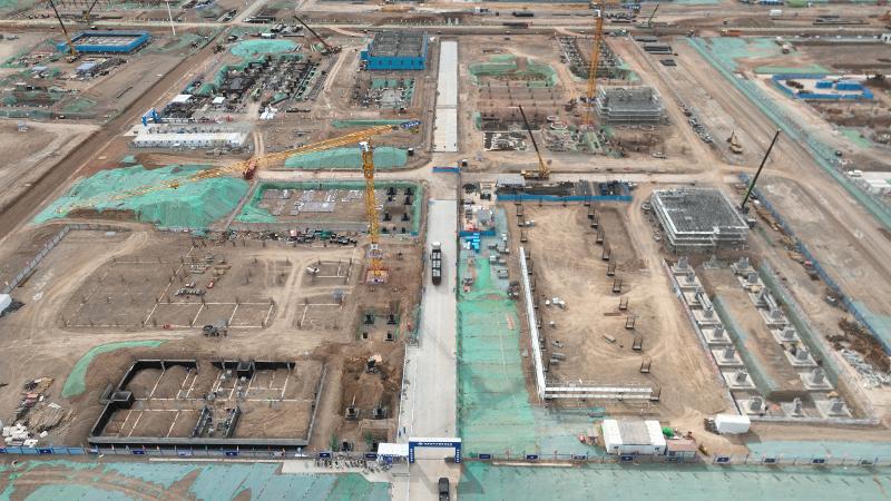 六比六创 实干争先 | 大干120天！四化建新疆山能化工煤制烯烃项目百日会战全面提速